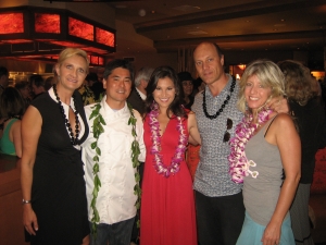 Victoria with Sophie Gayot, Chef Roy Yamaguchi, Alain Gayot, & Inger Ostrom